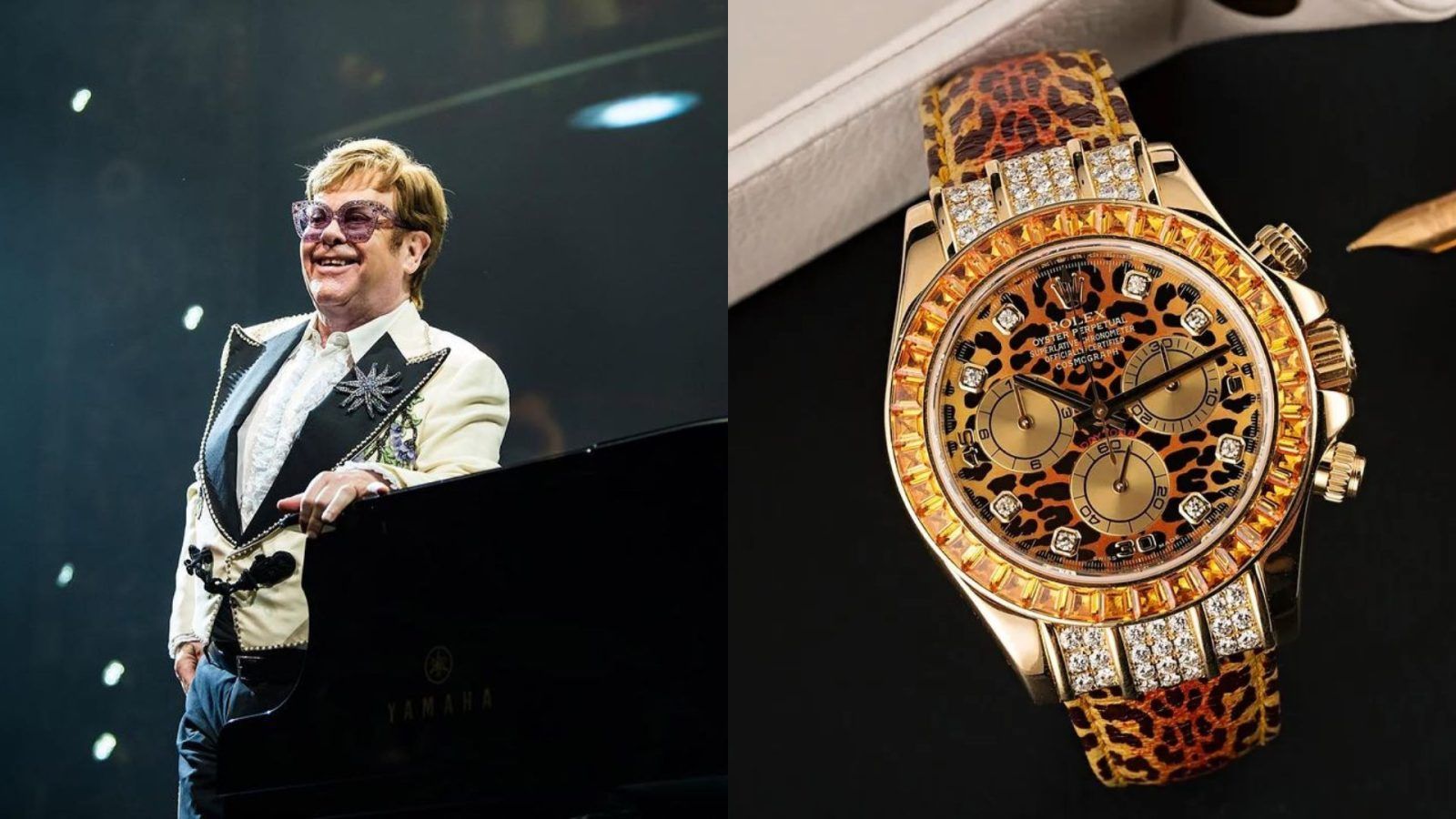 A look at Elton John’s embellished watch collection: Chopard, Cartier and more