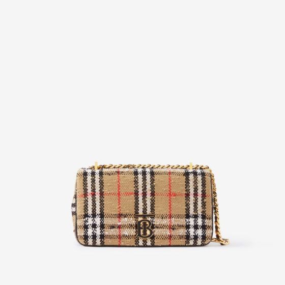 Burberry Lola Woven Check Crossbody