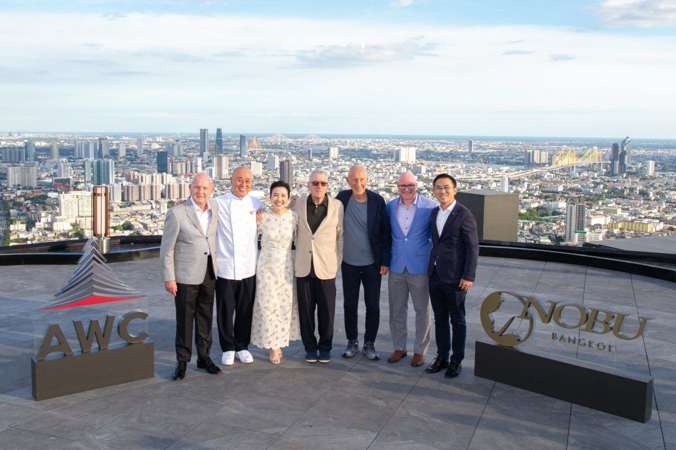 Chatting with Robert De Niro and Nobu Matsuhisa at the opening of Nobu Bangkok