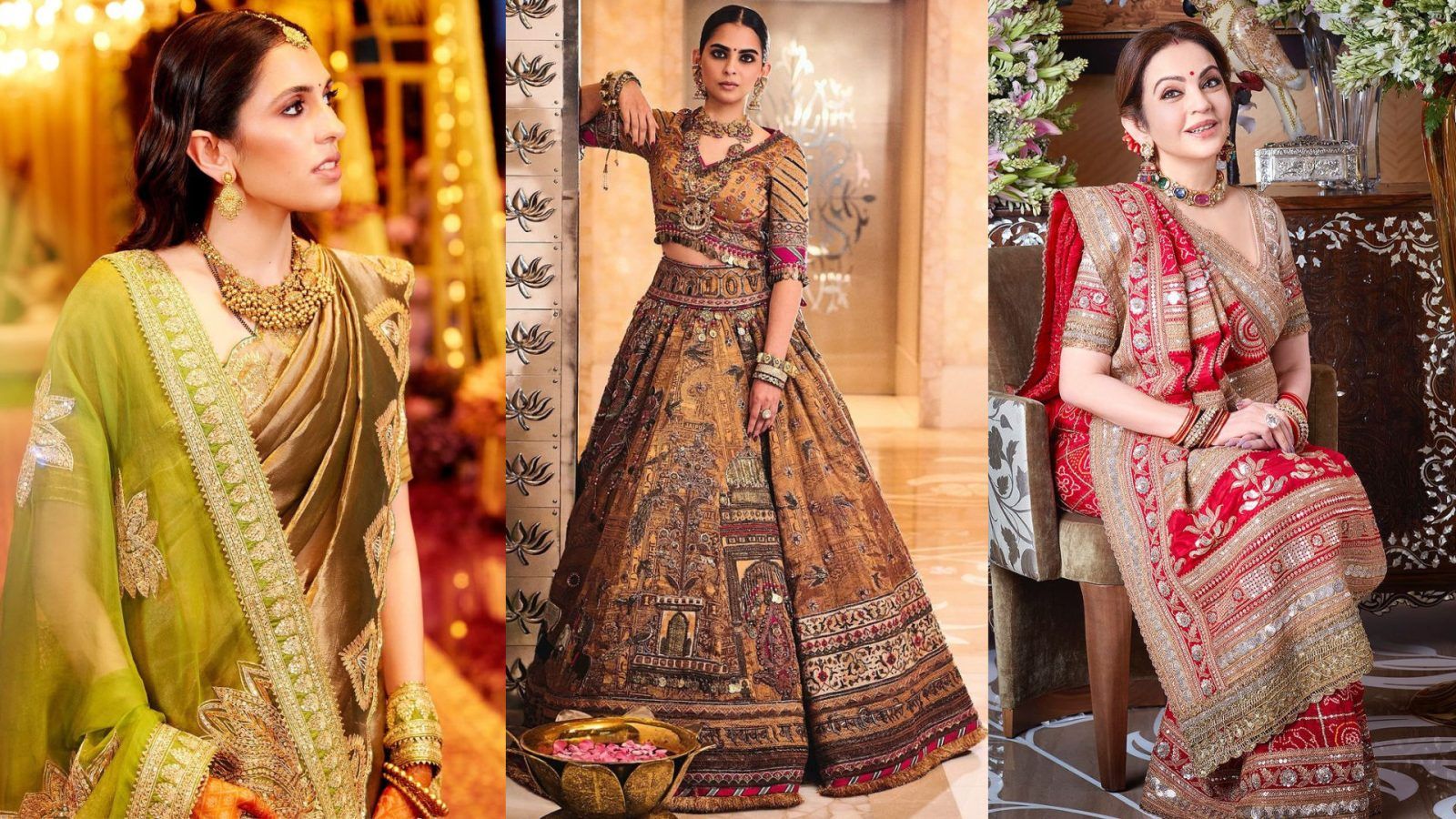 Inside the Ambani wedding: Stunning looks of the leading ladies