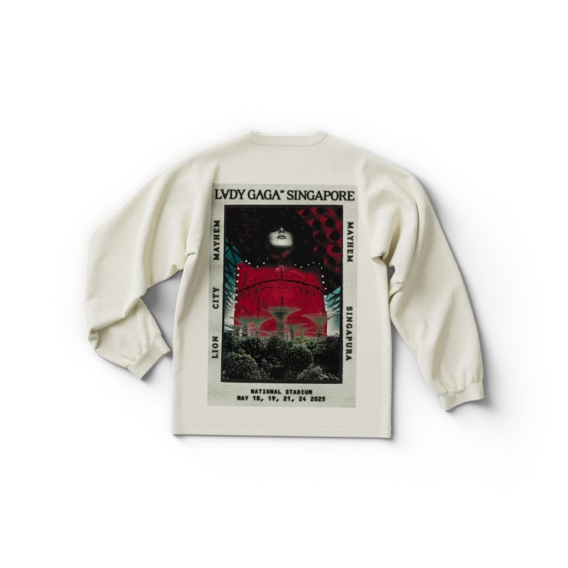トップス Lady Gaga MAYHEM Square Long Sleeve Tee A look at Lady Gaga's official Singapore Mayhem merchandise, plus