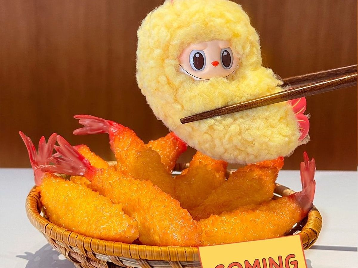 LABUBU Wacky Mart Shrimp Yakitori ラブブ Pop Mart Labubu The Monsters Wacky Mart Series Yakitori
