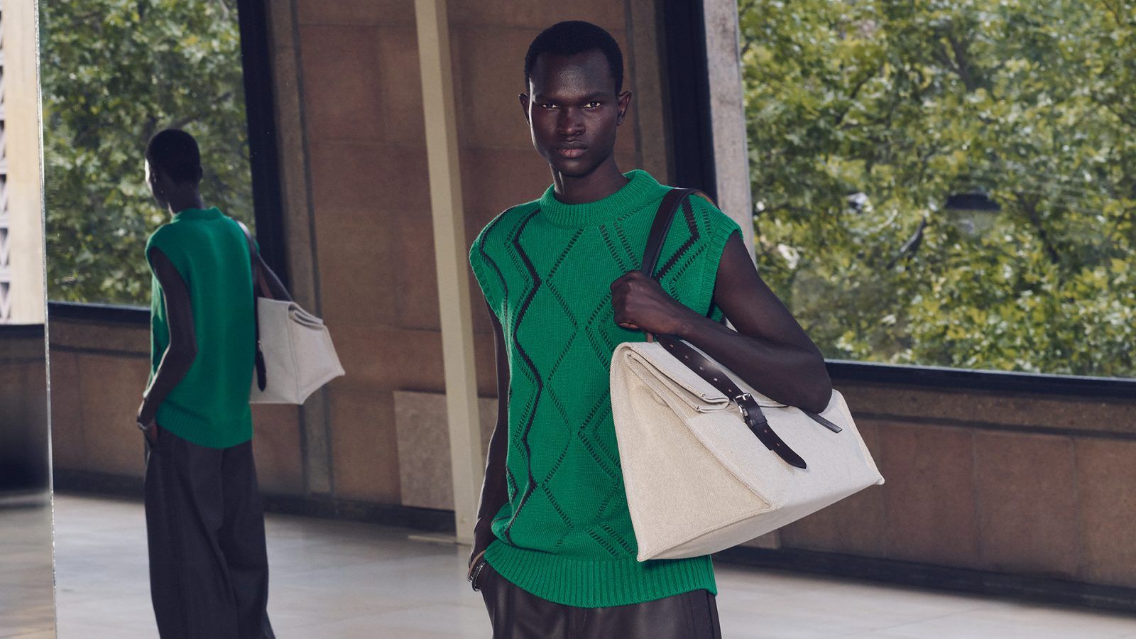 Hermès dives into breathable tactile elegance with its menswear
