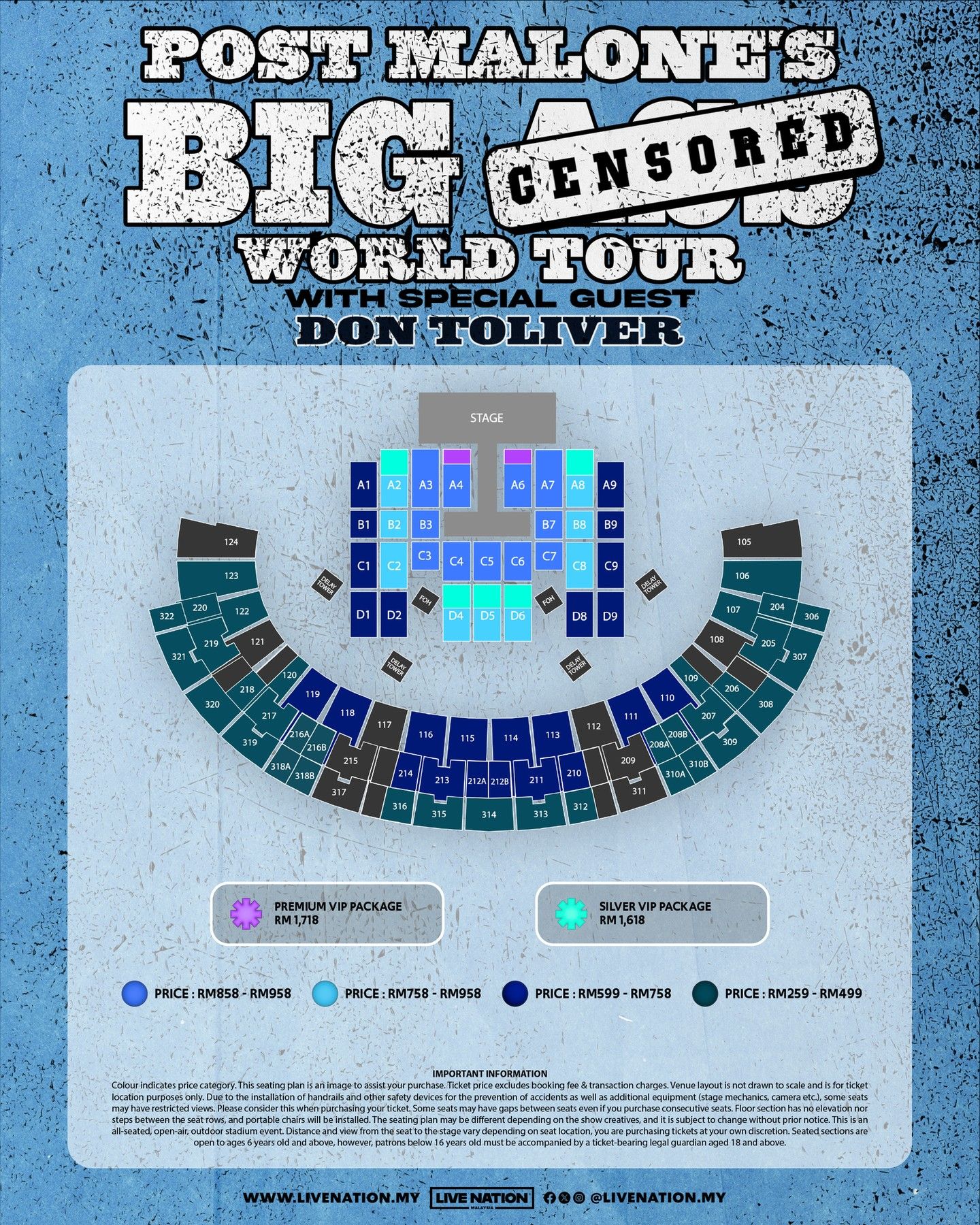 Post Malone concert in Malaysia 2026: Ticket prices and expected setlist