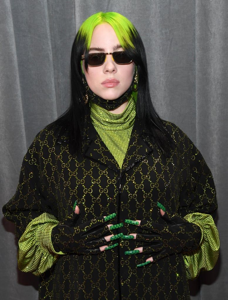 Billie Eilish in Gucci at the Grammys 2020 (Photo credit: Getty Images)