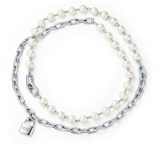 Tiffany Hardwear Pearl Lock Necklace