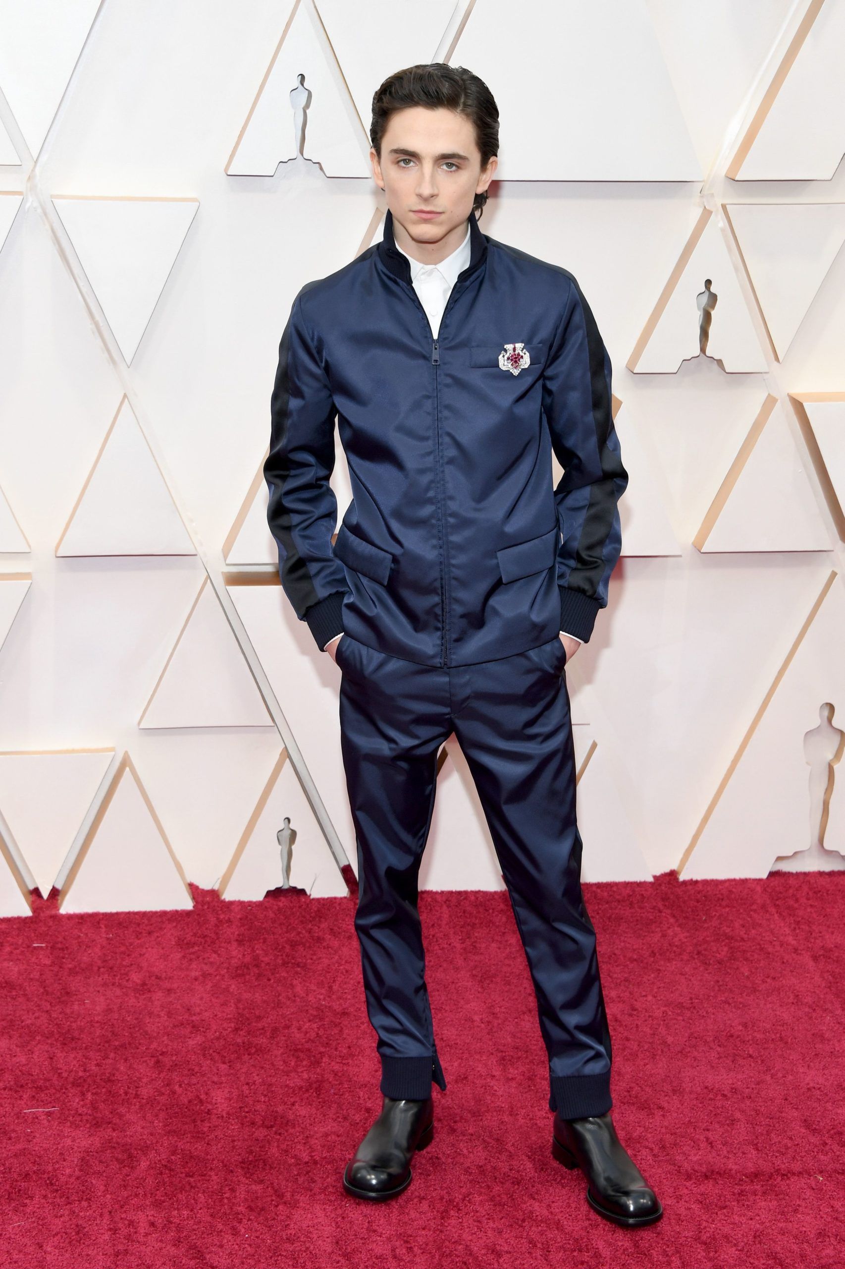 Timothée Chalamet in Prada (Photo credit: Getty Images)