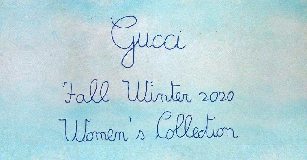 Watch: Gucci Fall/Winter 2020 live from Milan Fashion Week