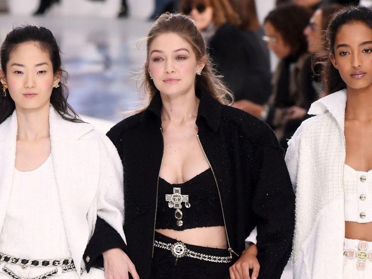 Gigi Hadid at Louis Vuitton Show During Paris Fashion Week
