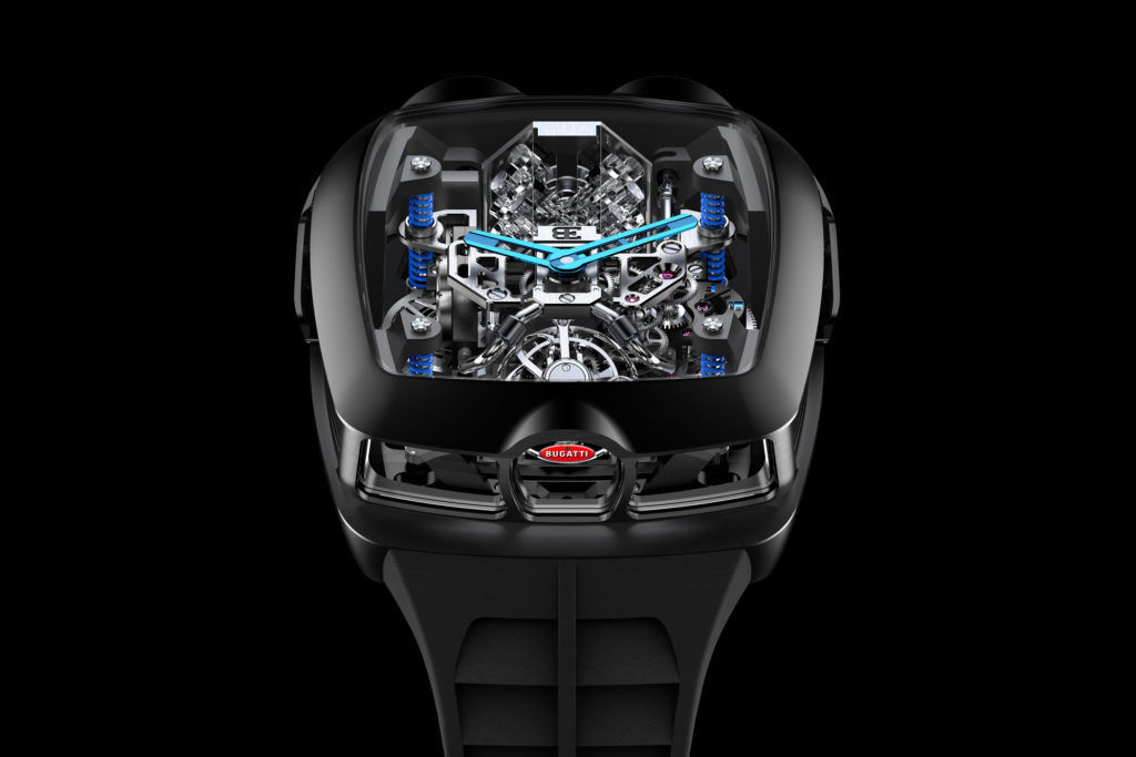 Jacob & Co.’s Bugatti Chiron homage has a working W16 engine replica within