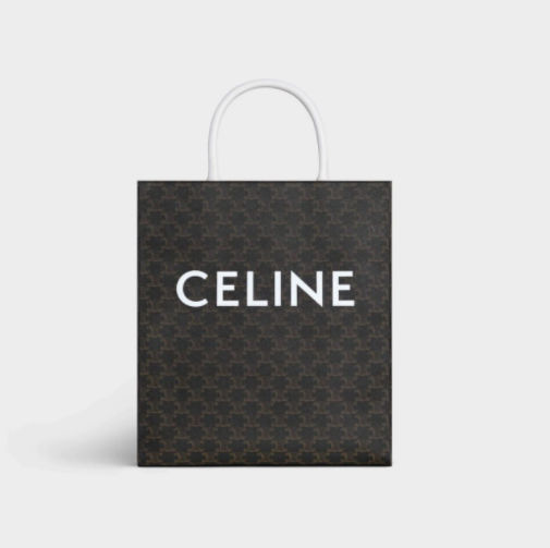 Celine small Cabas vertical in Triomphe canvas