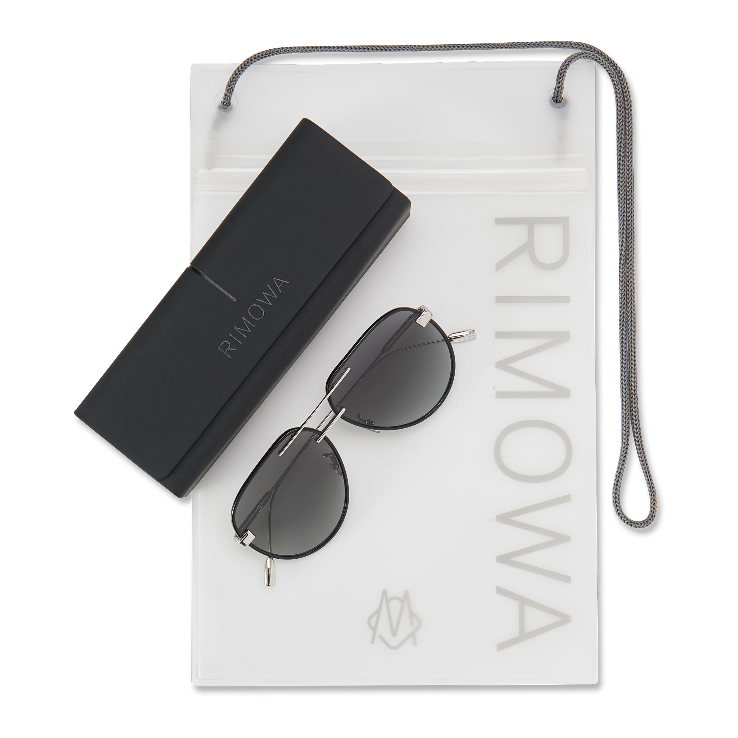 All Rimowa sunglasses come with their own case and pouch. (Photo credit: Rimowa)