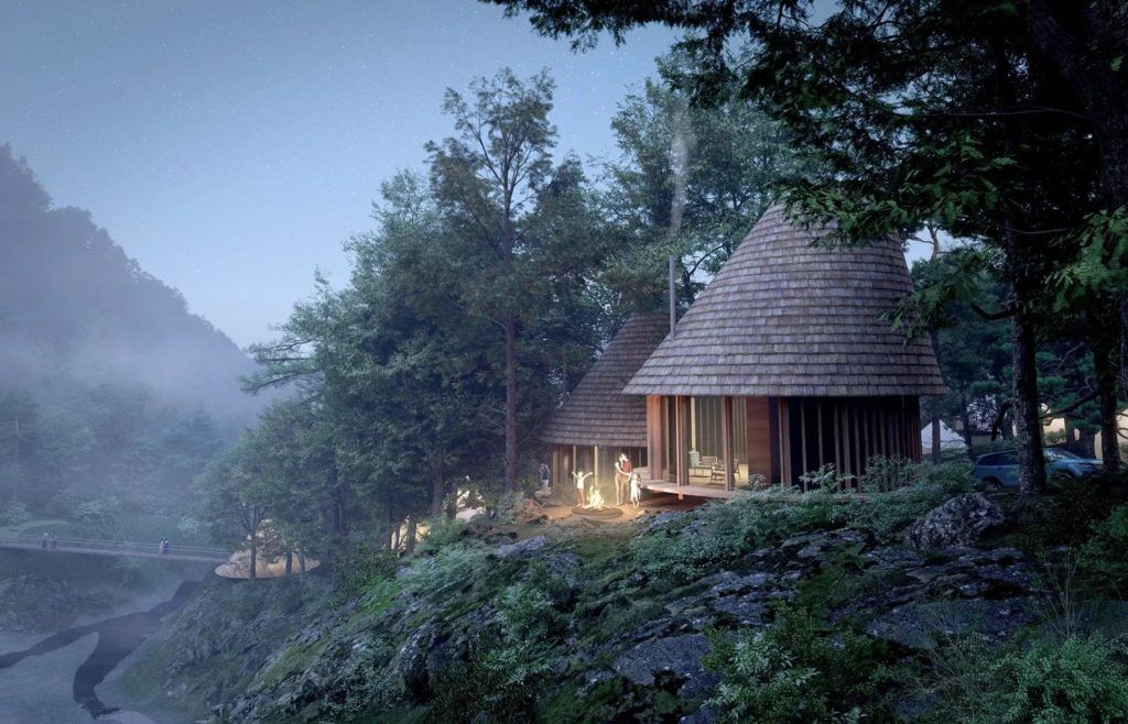 This new Japanese campsite is inspired by Studio Ghibli’s Princess Mononoke