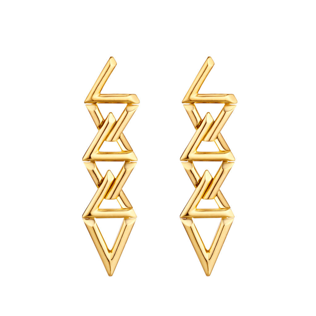 LV Volt Curb Chain Earrings, Yellow Gold - Categories Q96971