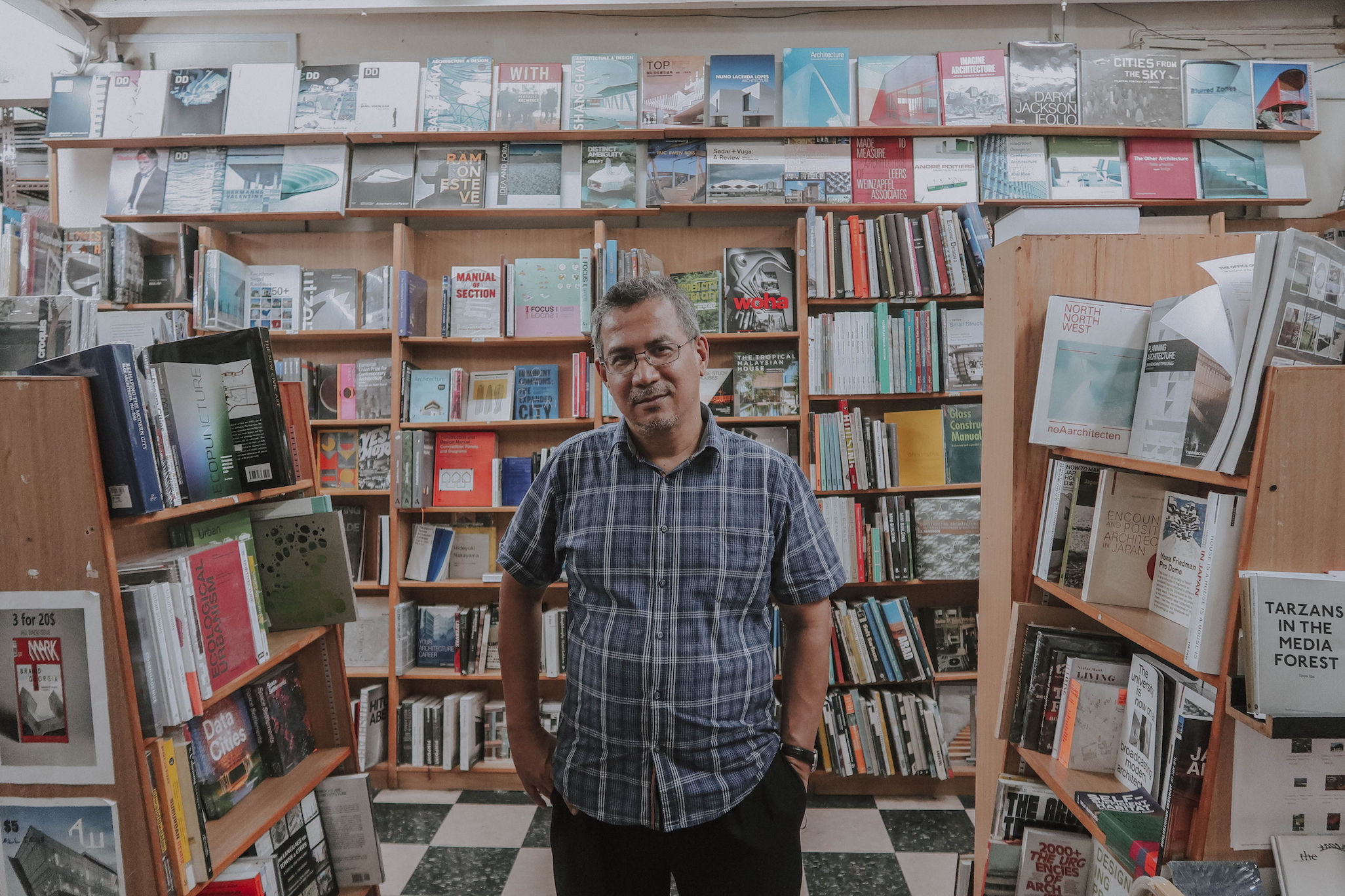 Abdul Nasser, owner of Basheer Graphic Books. (Photo credit: Ooi Qiu Min for Lifestyle Asia Singapore)