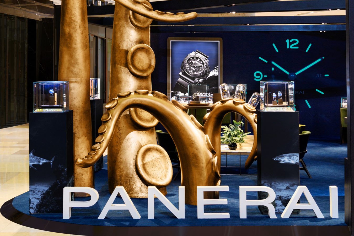 Panerai unveils a pop up store paying a fantastical tribute to its