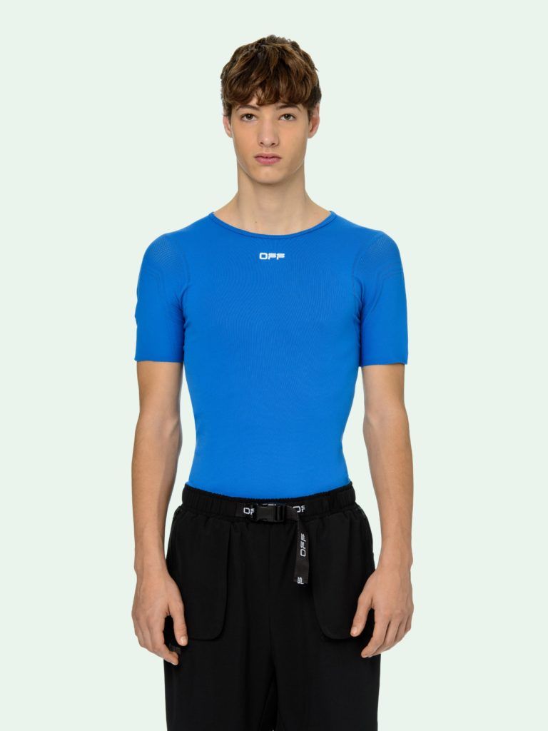 Seamless tee in blue (S$220)