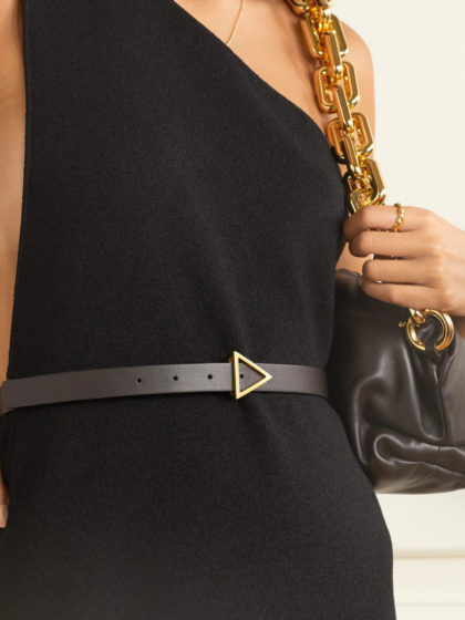 Leather belt by Bottega Veneta