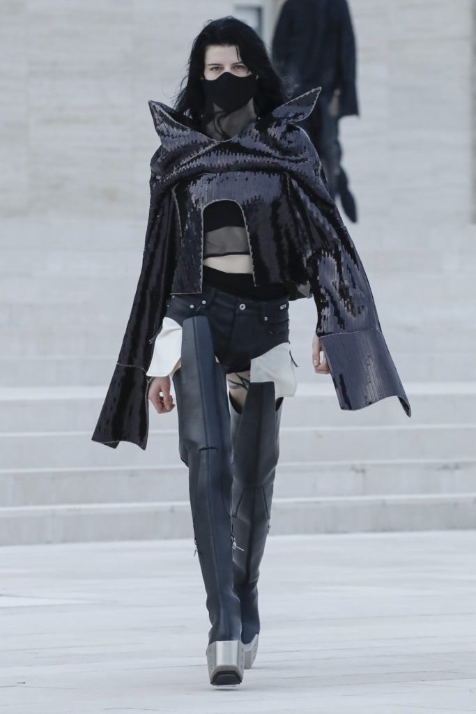 A look from Rick Owens S/S 2021 (Photo credit: Rick Owens)