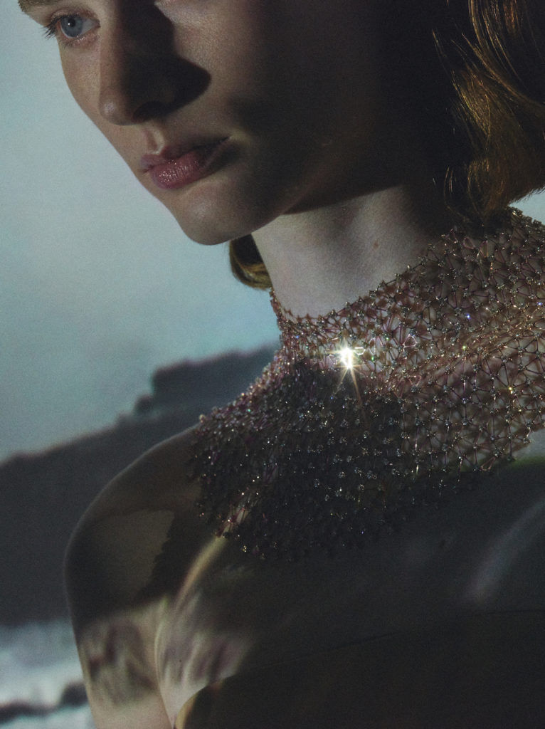 Contre La Peau necklace in rose gold with diamonds (Photo credit: Hermes)