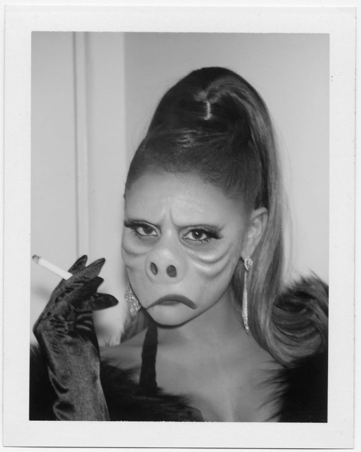 Ariana Grande as a pig-faced Twilight Zone character (Photo credit: Ariana Grande / Instagram)