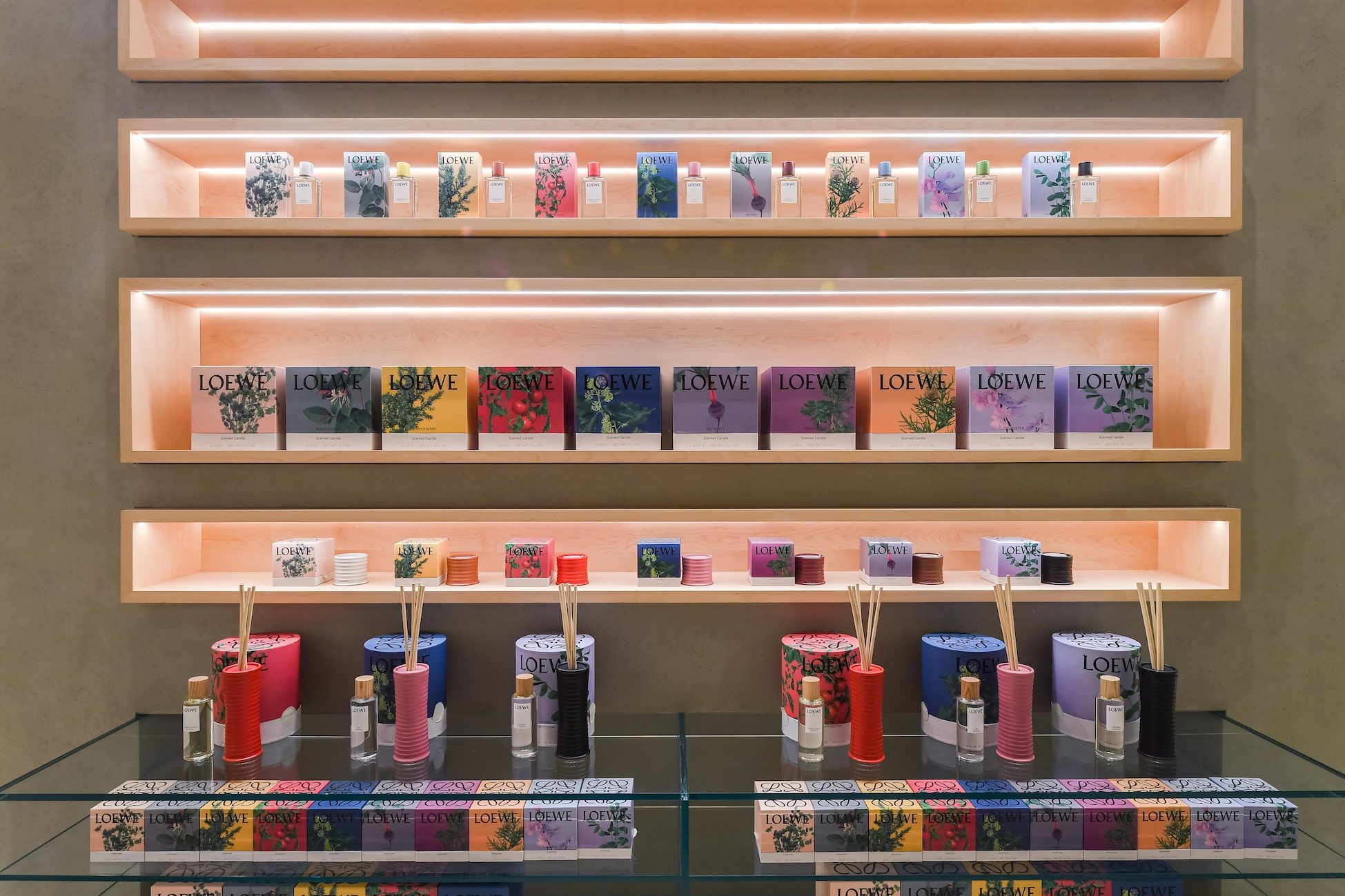 Loewe's new home fragrance line. (Photo credit: Loewe)