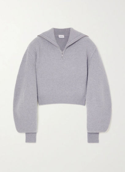Magda Butrym cropped ribbed cashmere sweater