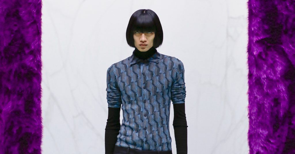 Do men want to wear Prada bodysuits? Raf Simons thinks so