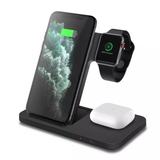 3-in-1 Qi 15W Fast Charging Dock Station 