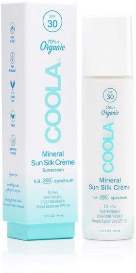 Coola Mineral Sun Silk Crème Organic Face Sunscreen SPF30