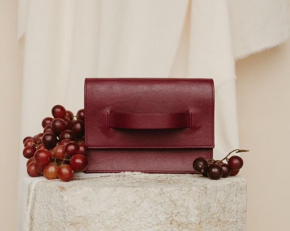 Grape leather is having its moment in the world of sustainable fashion