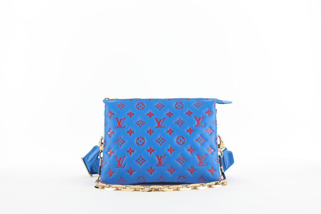 louis vuitton pink and blue bag
