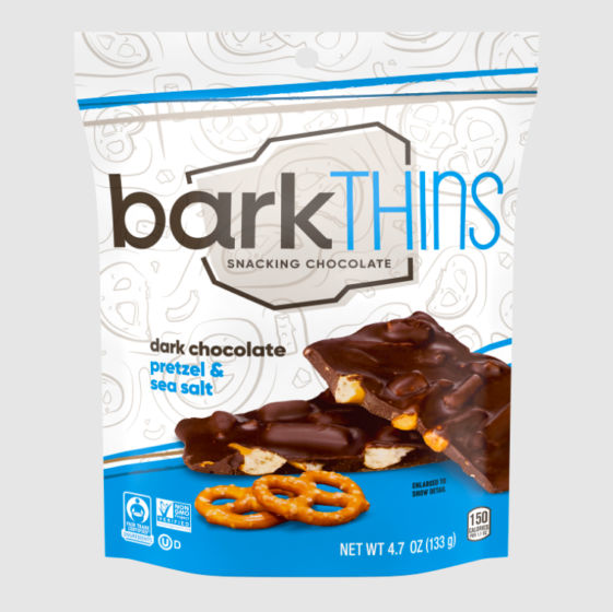 barkTHINS dark chocolate pretzel with sea salt
