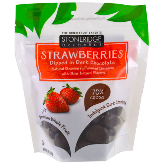 Stoneridge Orchards strawberries dipped in dark chocolate