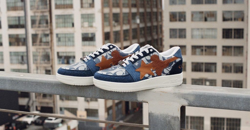 Here’s your first look at the Coach x BAPE STA sneakers launching next week