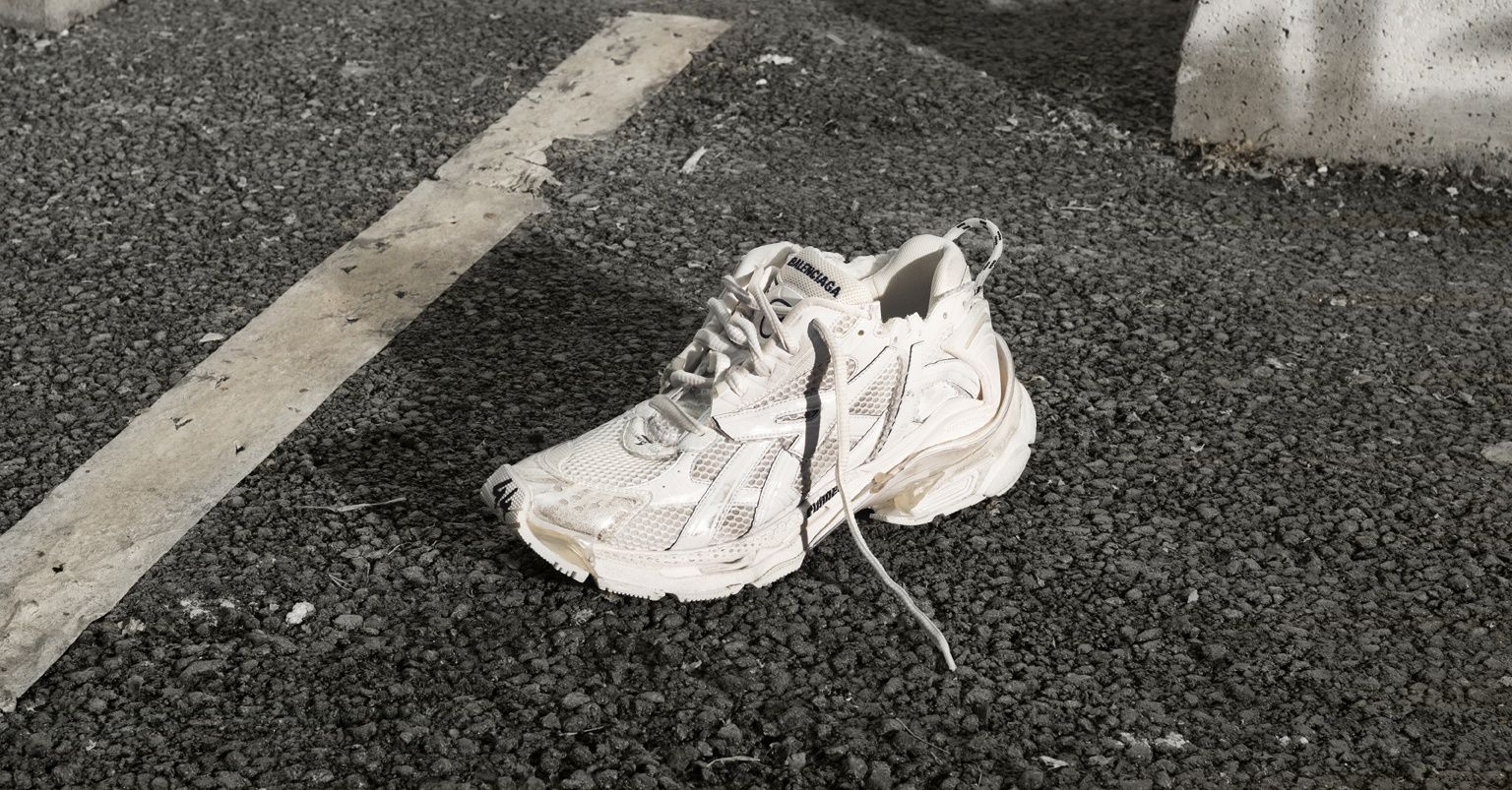 Balenciaga Runner Sneaker White  END UK