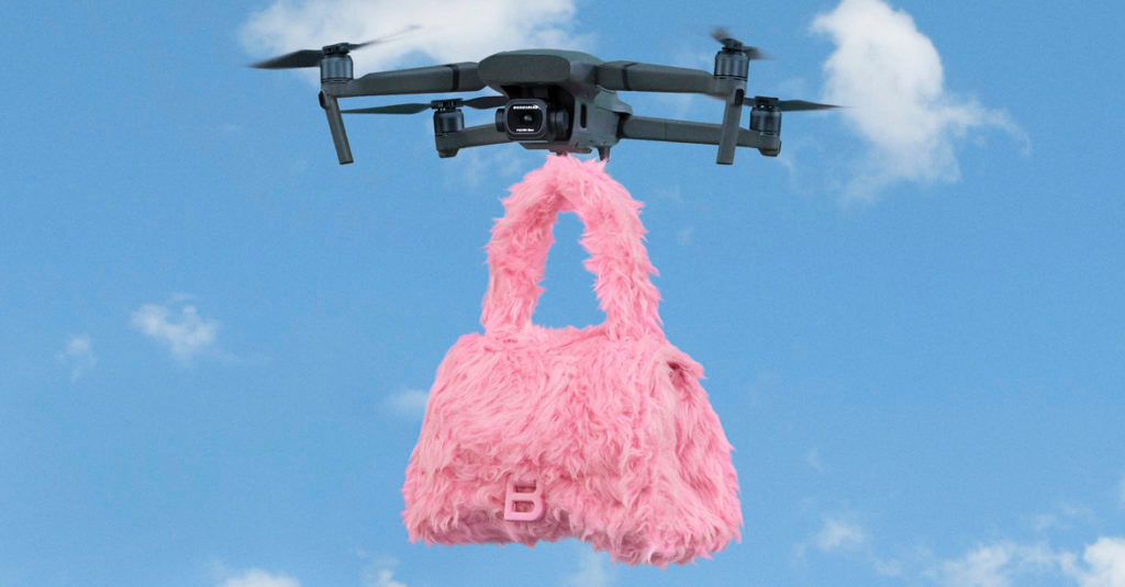 Balenciaga gives the Hourglass bag a fluffy update that Rihanna would love