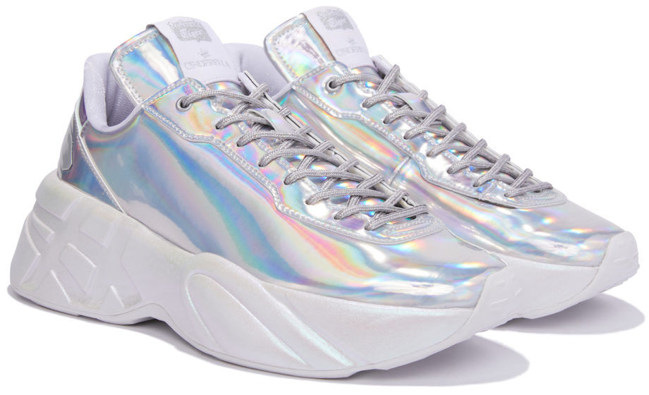 Metallic silver Arty-Sneakers. – My Arty People