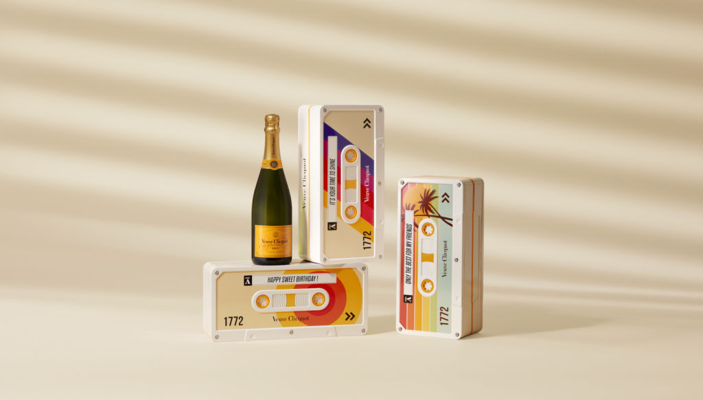 Veuve Clicquot goes back to the ’80s with retro-chic cassette specials