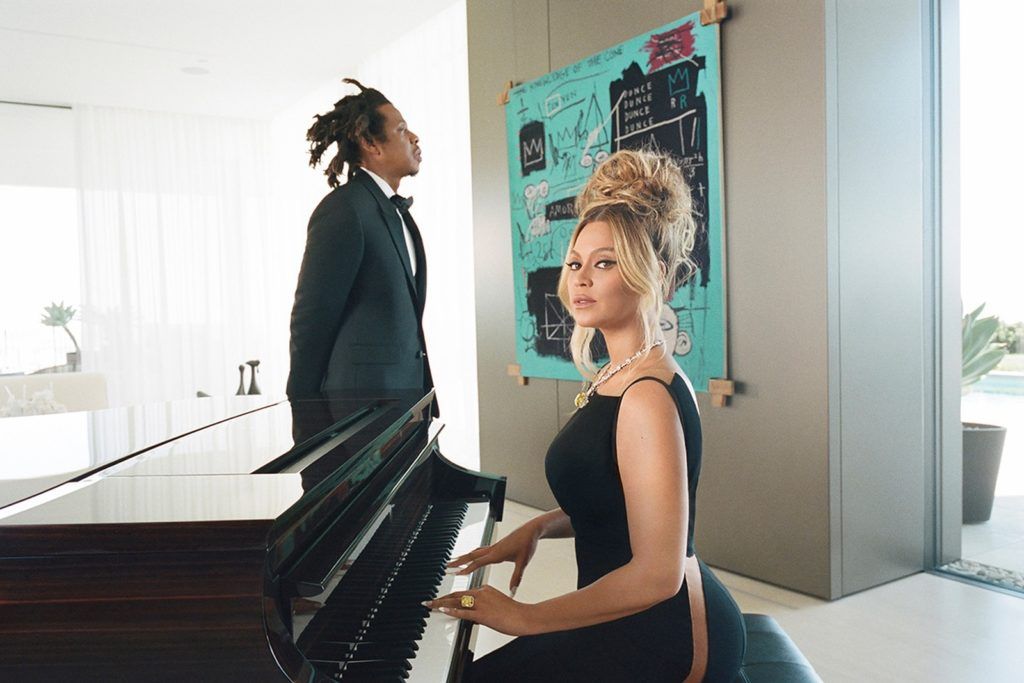 All the details on the rarely-seen Basquiat in Beyonce’s Tiffany & Co. campaign