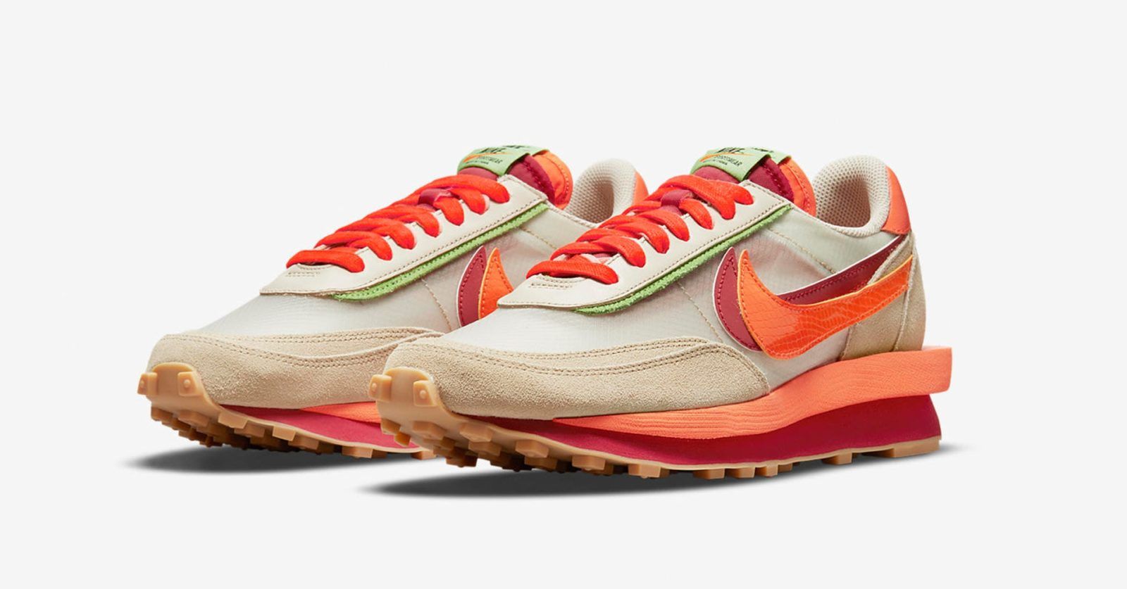 5 sacai x nike waffle daybreak new sneakers to cop this week, including the Sacai x Clot LDWaffle