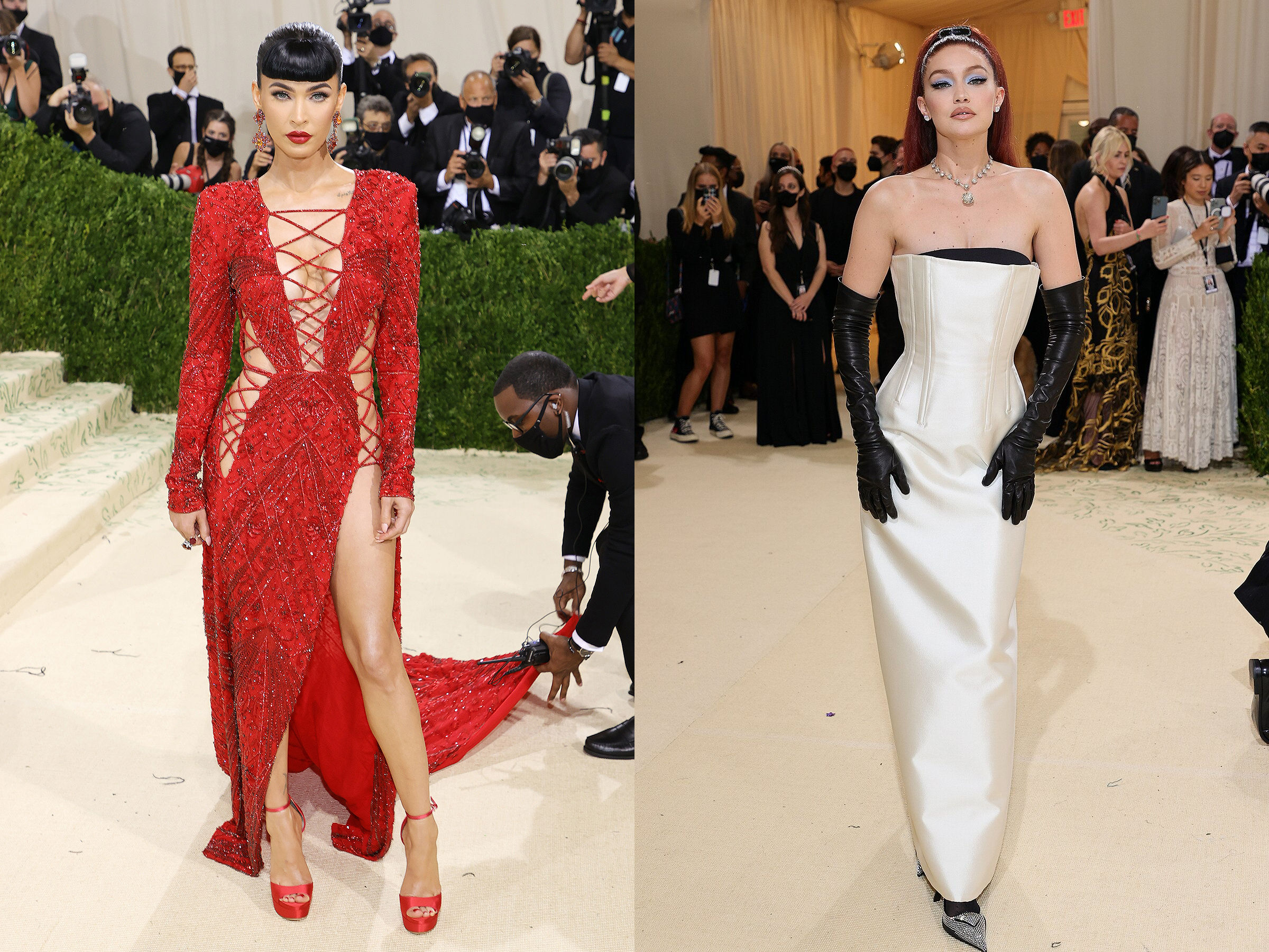 Kim Kardashian brought kink to the red carpet at the 2021 Met Gala
