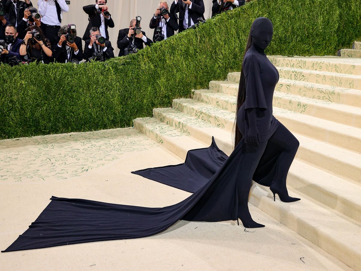 Kim Kardashian brought kink to the red carpet at the 2021 Met Gala