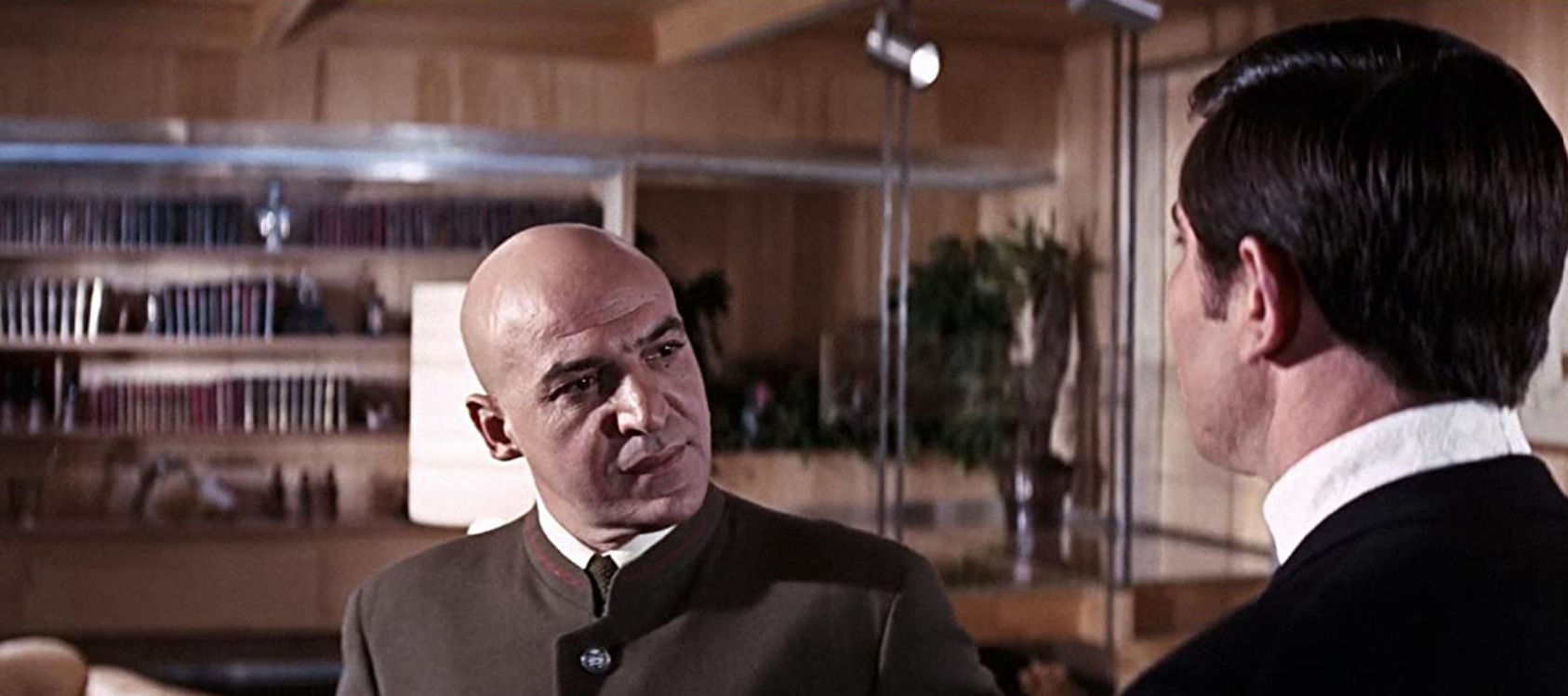 Telly Savalas as Ernst Stavro Blofeld in On Her Majesty's Secret Service