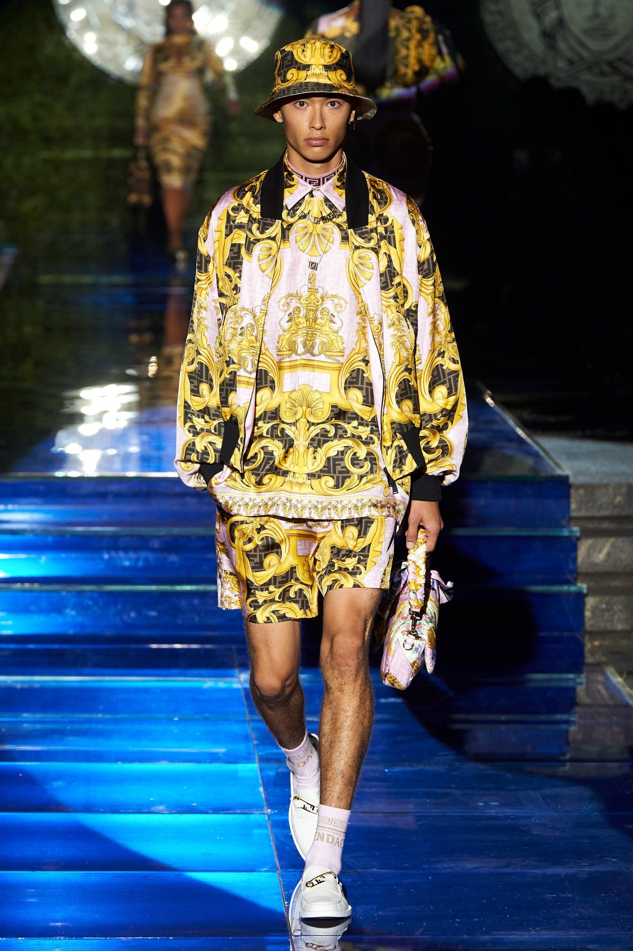 Versace and Fendi collaborate on Fendace catwalk show in Milan