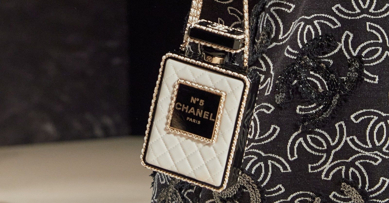 Chanel mini handle rectangular bag beige lambskin VintageUnited
