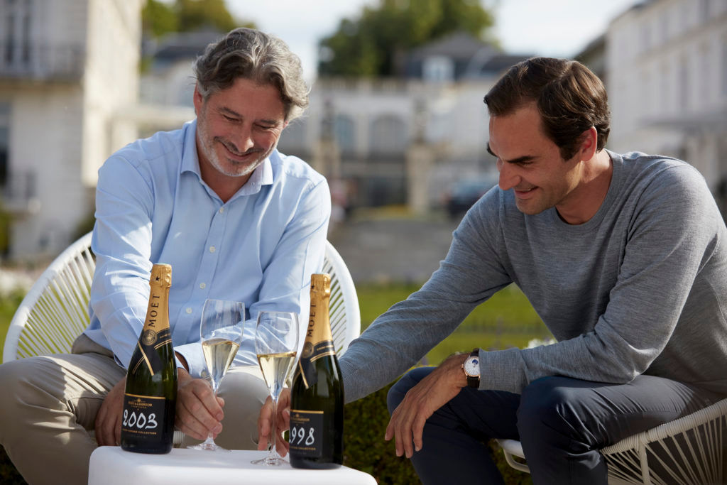 LSA Exclusive: Roger Federer uncovers the secrets behind Moët & Chandon’s vintage champagnes