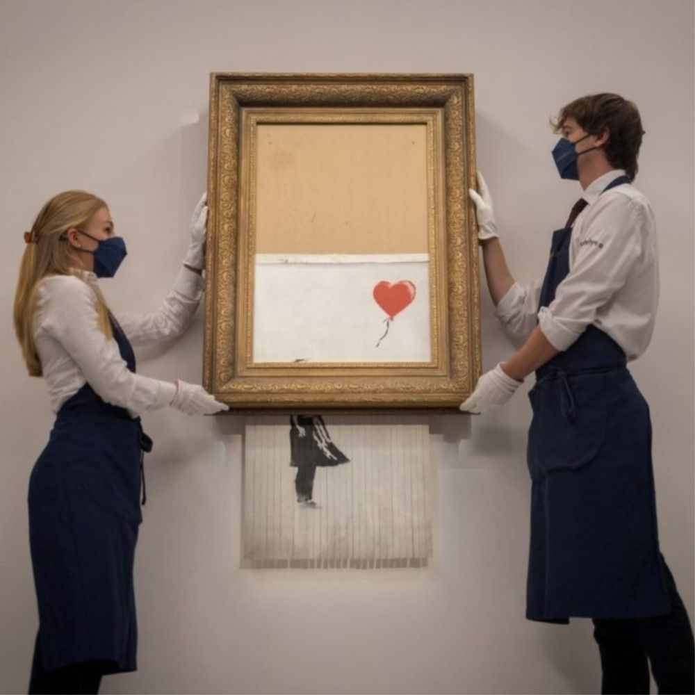 Banksy’s self-destructing artwork Love is in the Bin sells for record S$ 34.5million