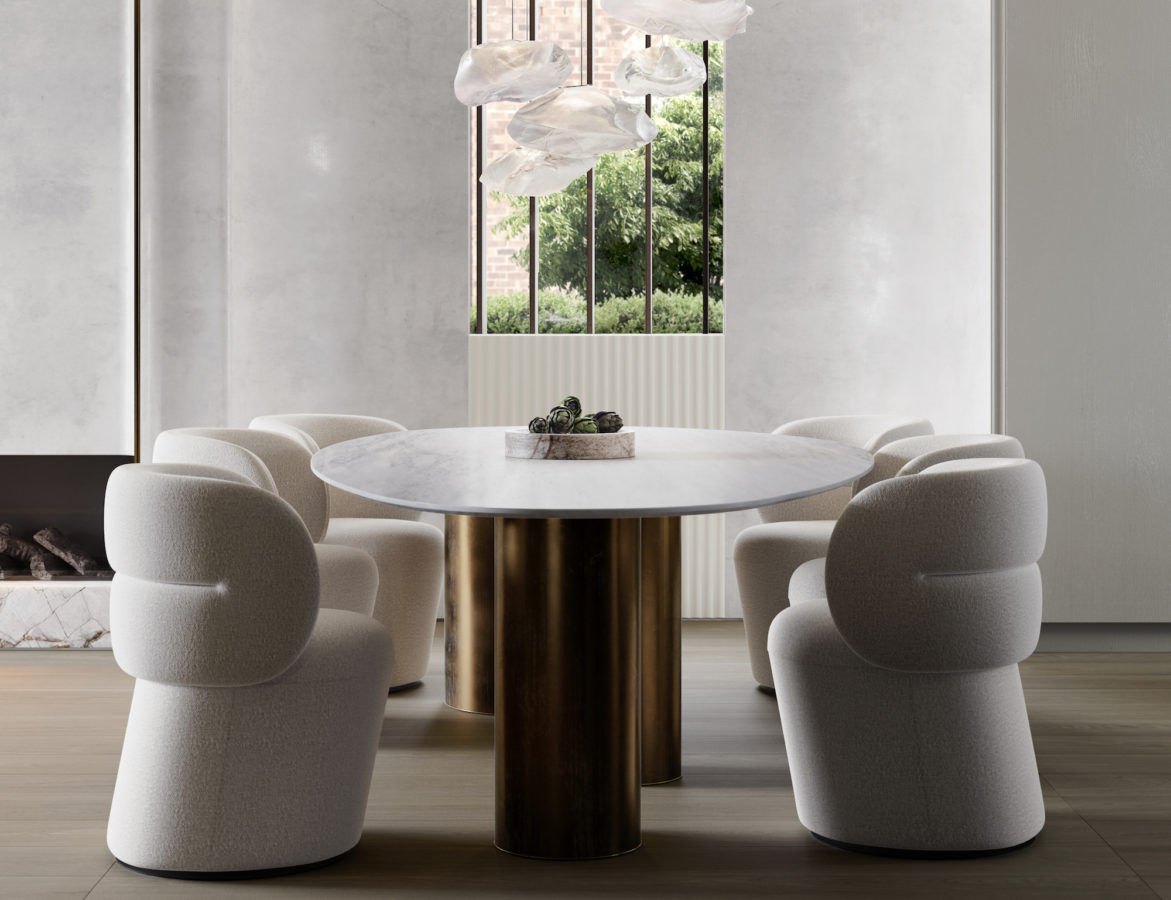 Image showcasing Munro House's penthouse is a masterclass in neutral-hued interior design