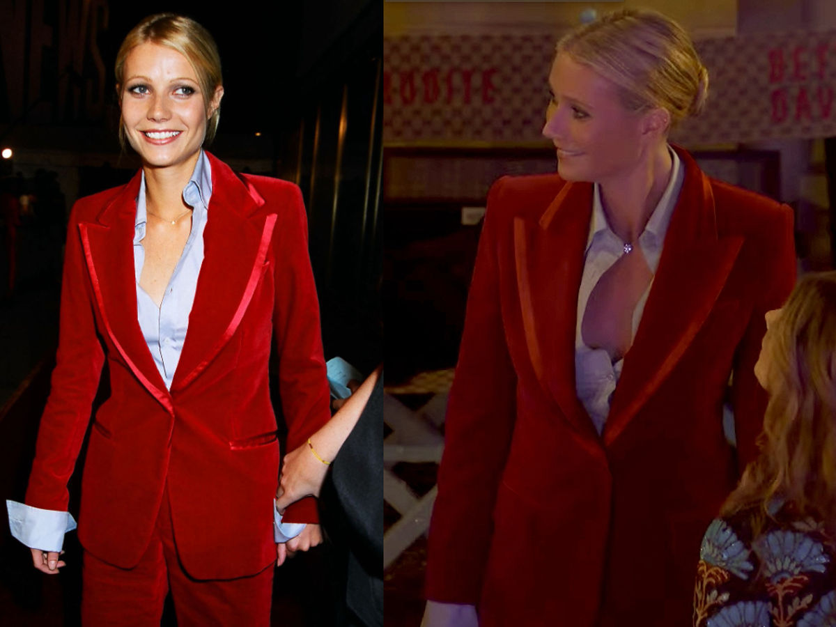 Gwyneth Paltrow wore her iconic Tom Ford suit at Gucci's Hollywood show